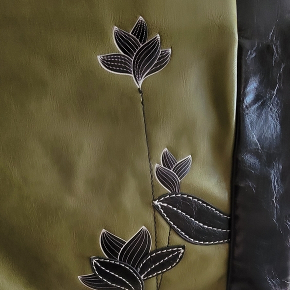 Espe Vegan Purse/backpack 11 x 10 Olive Green - Picture 5 of 12